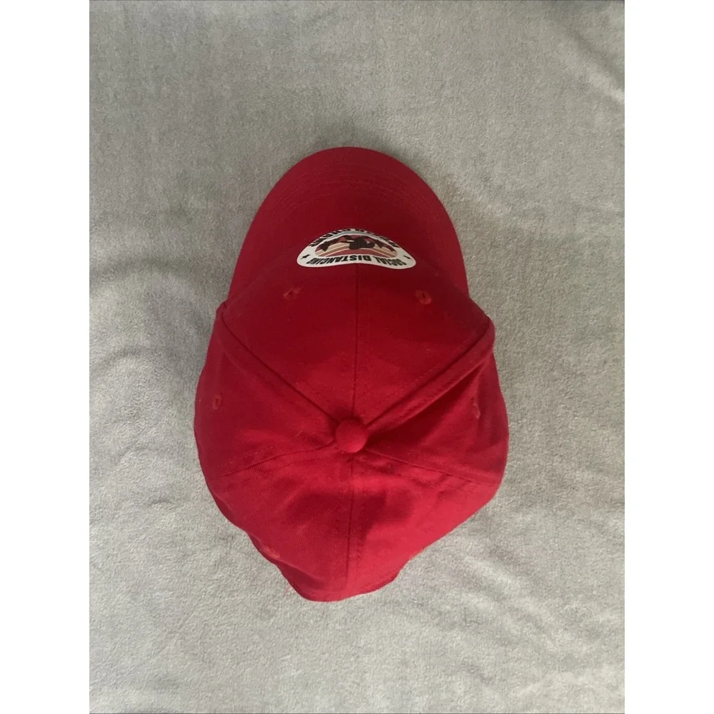 Bigfoot Squatch Social Distancing Red Hat One‎ Size Most Cotton 6 Panel Cap